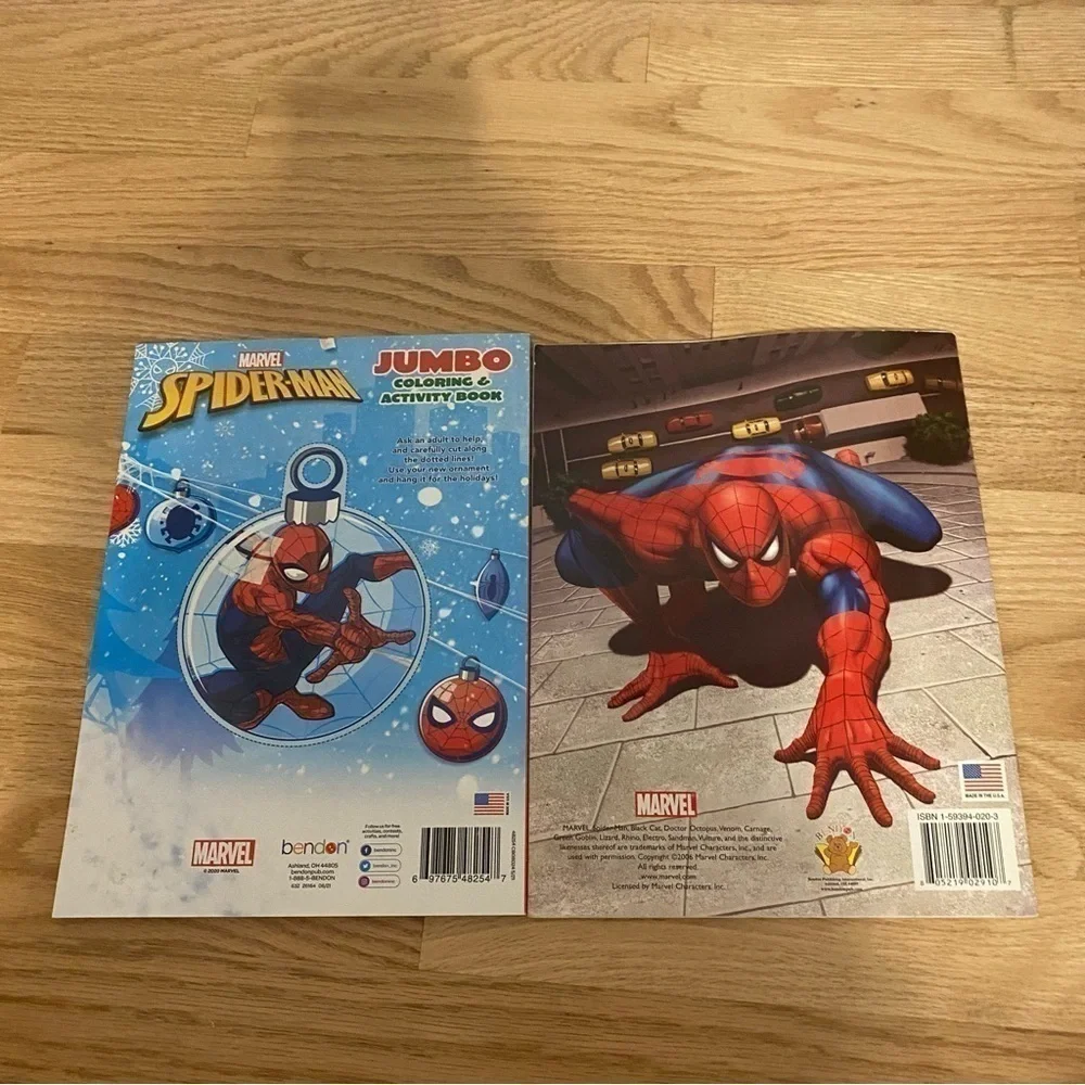 Spider-Man Jumbo Coloring Book Christmas Activity Stickers NEW Bundle